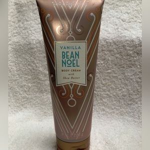 Vanilla bean, Noel, body cream with Shea butter, bath, and body Works